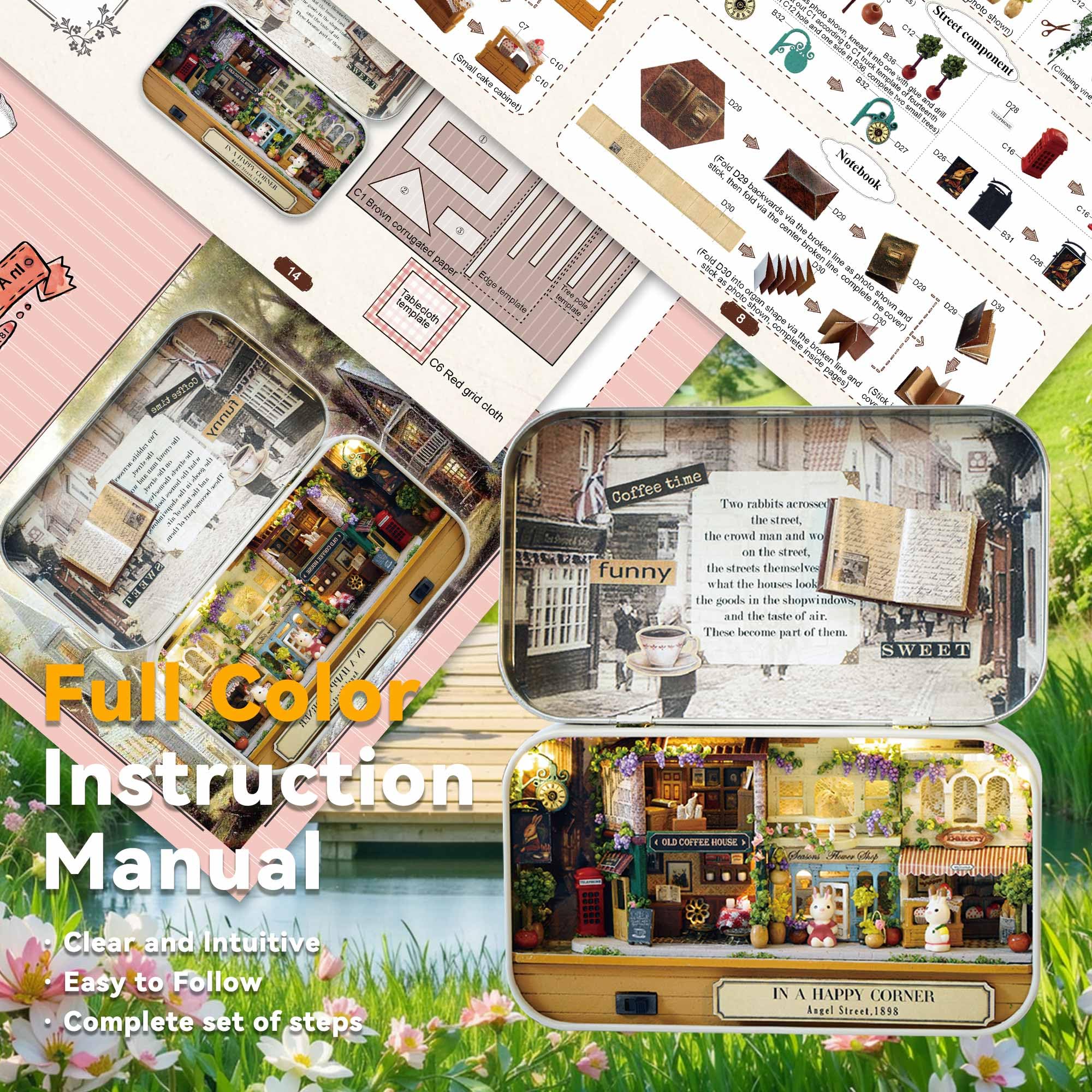 Amazon.com: Flever Dollhouse Miniature DIY House Kit Creative Room